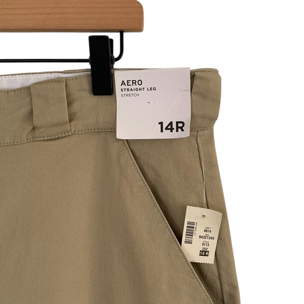 Aeropostale Tan Stretch Chino 13.5” High Rise Straight Leg Pants - Picture 6 of 6